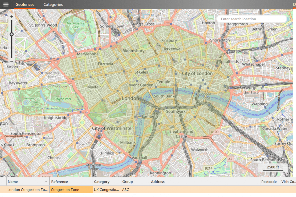 Geofencing Screenshot