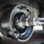 Brake pads of a truck trailer for repairing to change - Fleet Witness - Fleet Tracking Brake pads of a truck trailer for repairing to change