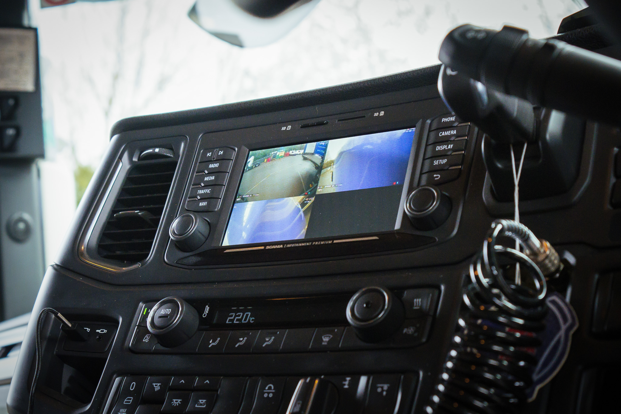 Multi-Camera display for connected cameras.