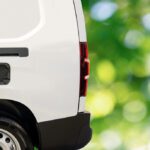 Electric delivery van on