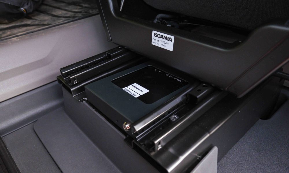 DVR installed under seat